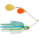 Booyah J.C. Covert Series Double Colorado Spinnerbait Fishing Hook, 1/2 oz, 1 Piece, White/Chartreuse/Blue-Orange, BYCVS12OGC730