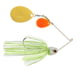 Booyah J.C. Covert Series Double Colorado Spinnerbait Fishing Hook, 3/4oz, 1 Piece, White/Chart/Silver Scl-Orange, BYCVS34OGC729