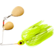 Booyah Double Colorado Spinnerbait, 3/8oz, Chartreuse, BYBCC38617
