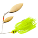Booyah Double Willow Spinnerbait 1/2oz, Chartreuse, BYBW12617