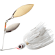 Booyah Double Willow Spinnerbait, 3/8oz, Snow White, BYBW38615