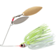 Booyah Double Willow Spinnerbait 1/2oz, White Chartreuse, BYBW12616