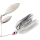 Booyah Double Willow Spinnerbait, 3/8oz, Silver Shad, BYBW38635