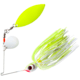 Booyah Glow Blade Spinnerbait, 3/8oz, White Chartreuse, BYGBT38616