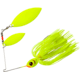 Booyah Glow Blade Willow Spinnerbait, 3/8oz, Chartreuse Chartreuse, BYGBW38617