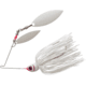 Booyah Glow Blade Willow Spinnerbait, 3/8oz, Pearl Wht/Snow White, BYGBW38615