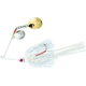 Booyah Tux &amp; Tails Spinnerbait, 3/8oz, White/Gold, BYTCC38673