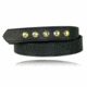 Boston Leather 1 1/2 Five-snap Belt, Gold Snap Finish Standard, Hi Gloss - 6583-2-58-GLD