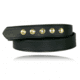 Boston Leather 1 1/2 Five-snap Belt, Gold Snap Finish Standard, Hi Gloss - 6583-2-58-GLD