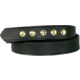 Boston Leather 1 1/2 Five-snap Belt, Hi Gloss - 6583-2-34-GLD
