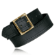 Boston Leather 1.75in 4-Row Stitched Garrison Belt - Men's, Plain, Black, Gold Buckle, Size 42, 6506-1-42-GLD