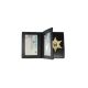 Boston Leather Book Style Badge Case, Double Id, Black - 122-4020