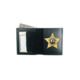 Boston Leather Book Style Badge Wallet, Black - 150-5014