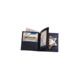 Boston Leather Book Style Badge Wallet, Card Slots, Black - 175-S-4057