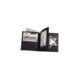 Boston Leather Book Style Badge Wallet, Card Slots, Black - 175-S-4102