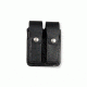 Boston Leather Doub Mag Pouch 9mm Pl Bl - 5601-1-BLK