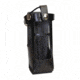 Boston Leather Firefighter's Radio Holders, Black, Plain, Silver Buckle, Motorola APX 8000 HXE, 5620RC35-1