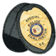 Boston Leather Oval Recess. Badge Holderclip. - 700-4134