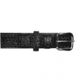 Boston Leather 1 1/2 Ranger Belt, Black - 6512-2-28-GLD