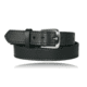 Boston Leather 1 1/2 Lined Off Duty Belts - Mens, Nickel, Nickel Buckle, Basket Weave, Black, 42 in, 6582ST-3-42