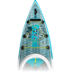 Bote Rackham 14 ft Cypress Paddle Board, Bug Slinger, 140RK23BS-GS-APEX