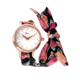 Boum Arc Floral-Print Wrap Watch - Women's, Rose Gold/Black, 34mm, BOUBM5001