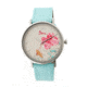 Boum Mademoiselle Floral-Dial Watch, Silver/Blue, Standard BOUBM3002