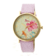 Boum Mademoiselle Floral-Dial Watch, Gold/Lavender, Standard BOUBM3004