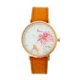 Boum Mademoiselle Floral-Dial Watch, Rose Gold/Camel, Standard BOUBM3005