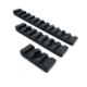 Bowden Tactical AR-15 Direct Mount M-LOK Picatinny Rail, Set of 3, 6061 Aluminum, Hard Coat Black Anodized, J13115-45