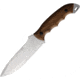 BPS Knives Bushcraft 1060HC Fixed Blade Knife, 10.25in Overall, 5.25in, Scandi Grind 1060HC Steel, Satin Blade, Walnut Handle, Leather Sheath, HK2CSH