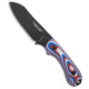 Bradford Bradford Knives Guardian3 Fixed Blade Red/White/Blue G-10 3.5" Black DLC, Blue/Red/White, MagnaCut, adult, BHQ-222340