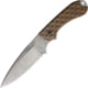 Bradford Knives Guardian 3.2 Fixed Blade Knife, 7.13in Overall, 3.5in Stonewash AEB-L Stainless Steel Blade, Coyote Brown Sculpted G10 Handle, Brown Leather Belt Sheath, 3.2FE-004-AEBL