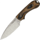 Bradford Knives Guardian 3 3D G-Wood Fixed Blade Knife, 6.75in Overall, 3.25in Stonewash Aeb-L SS Blade, Camo Checkered G-Wood Handle, False Edge Grind Blade, Brown Leather, Camo, 3FE-115-AEBL