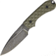 Bradford Knives Guardian 3 Nimbus OD Green Fixed Blade Knife, 6.75in Overall, 3.5in Nimbus Finish N690 SS Drop Point, OD Green Sculpted G10 Handle, Brown Leather Belt Sheath, OD green, 3FE-002N-N690