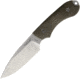 Bradford Knives Guardian 4 3D Fixed Blade Knife, 4.75in, N690 Steel, Standard Edge, Stonewash, Green, Canvas Micarta Handle BRAD4FE102