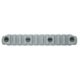 Bravo Company MFG KeyMod Picatinny, Nylon Rail Section, 5.5in, Wolf Gray, BCMKMR1913N5WG