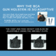 Bravo Concealment OWB BCA 3.0 Holster, Glock 19, 23, 32, 19X, 19 MOS, 45, Gen 3-5, Right Hand, 1.50in Belt Loop, Black, Small, 850007014667