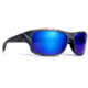 BREAKLINE OPTICS Bandit Sunglasses, Camo Black / Blue Mirror, BL-BAN-CAM-BLM-P.01