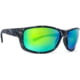 BREAKLINE OPTICS Cahaba Sunglasses, Gunmetal Tortoise / Ghost Green Mirror, BL-CAH-GT-GGM-P.03