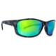 BREAKLINE OPTICS Cahaba Sunglasses, Camo Black / Ghost Green Mirror, BL-CAH-UNK-GGM-P-01
