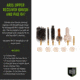 Breakthrough Clean Technologies AR15 Upper Brush Set w/ Chamber Pads, Black / Green, AR15, BT-AR15UBS