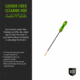 Breakthrough Clean Technologies Carbon Fiber Cleaning Rod with Rotating, Ergonomic Aluminum Handle, 5mm, 12in, BT-CFRR-12