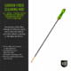 Breakthrough Clean Technologies Carbon Fiber Cleaning Rod with Rotating, Ergonomic Aluminum Handle, 7mm, 45in Length, Black/Green, BT-CFRR-S45