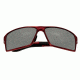 Breed Centaurus Sunglasses, Red Titanium Frame, Black Lens BSG021RD