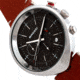 Breed Chronograph Leather-Band Watch w/Date, Brown/Silver, BRD8607, Brown/Silver, One Size, BRD8607