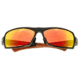 Breed Cosmos Sunglasses, Black Titanium Frame, Red-Yellow Lens BSG013BK