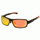 Breed Cosmos Sunglasses, Black Titanium Frame, Red-Yellow Lens BSG013BK