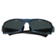 Breed Cosmos Sunglasses, Blue Titanium Frame, Black Lens BSG013BL