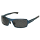 Breed Cosmos Sunglasses, Blue Titanium Frame, Black Lens BSG013BL